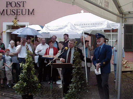 Einweihung des Postmuseums