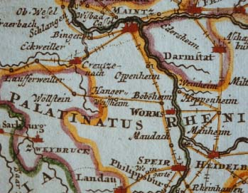  NELL, Johann Peter: Neu vermehrte Post-Charte durch ganz Teutschland